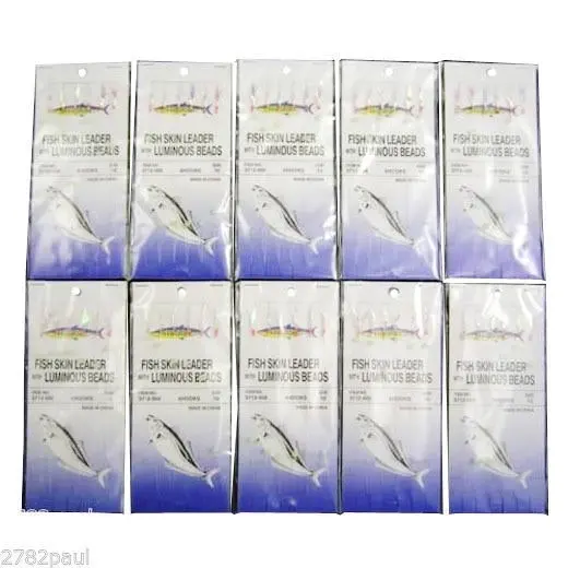 10 Packets Of Wilson Bait Jigs -  Fish Skin Fishing Rigs