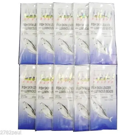 10 Packets Of Wilson Bait Jigs -  Fish Skin Fishing Rigs