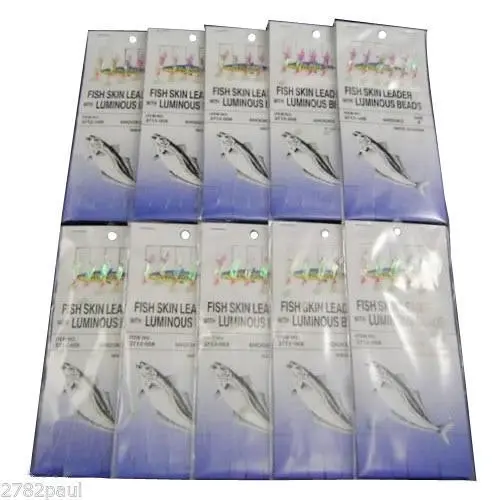 10 Packets Of Wilson Bait Jigs -  Fish Skin Fishing Rigs