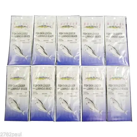 10 Packets Of Wilson Bait Jigs -  Fish Skin Fishing Rigs