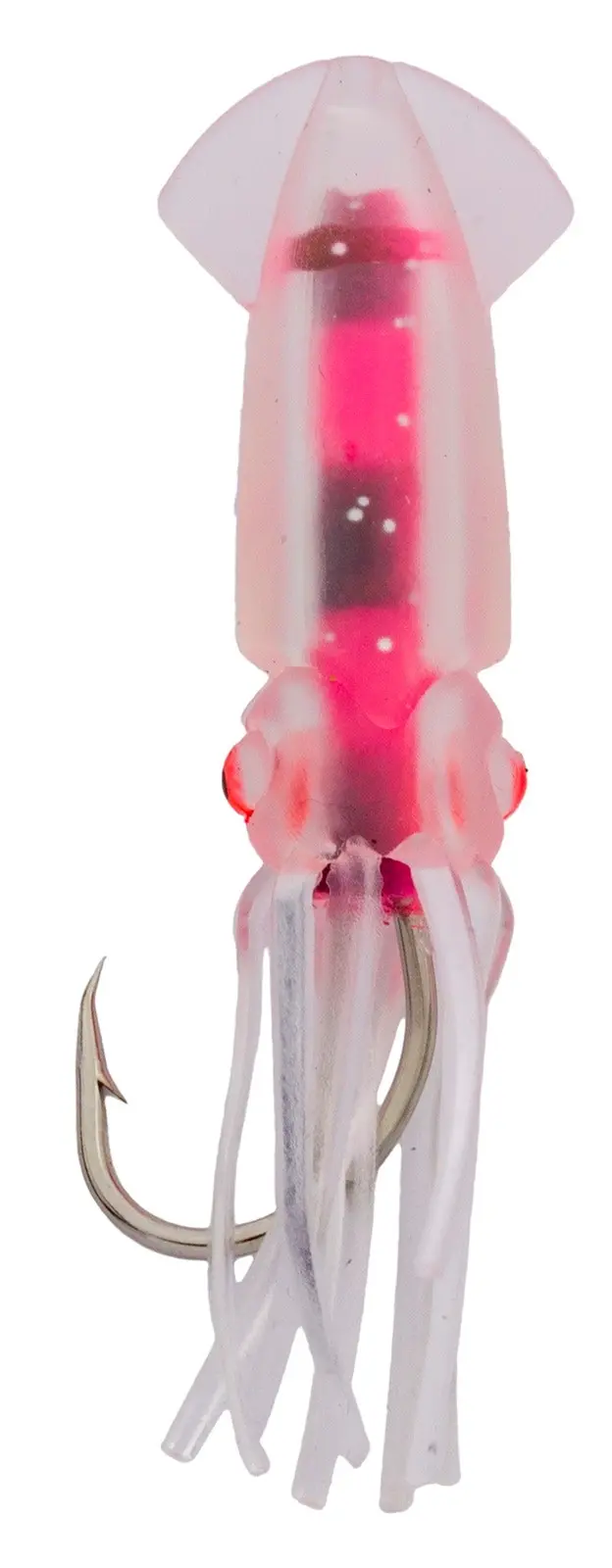 Wilson 7cm Rigged to Jig Rig - Three Hook Squid Style Jig - Fully UV Active