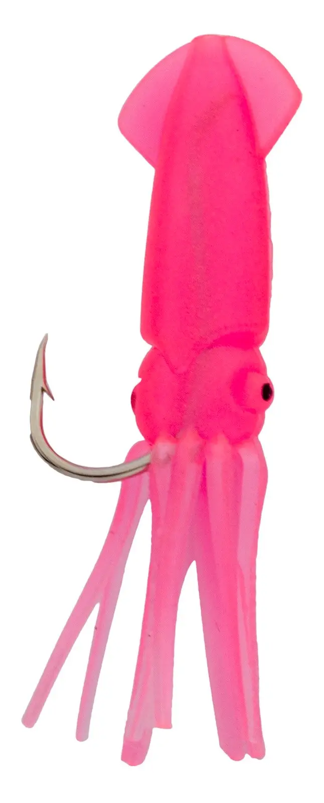 Wilson 7cm Rigged to Jig Rig - Three Hook Squid Style Jig - Fully UV Active