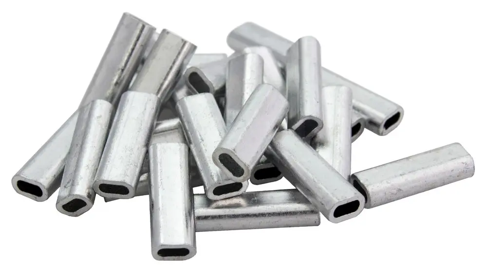 25 Pack of Wilson Aluminium Crimps - Connector Sleeves for Fishing Wire/Line