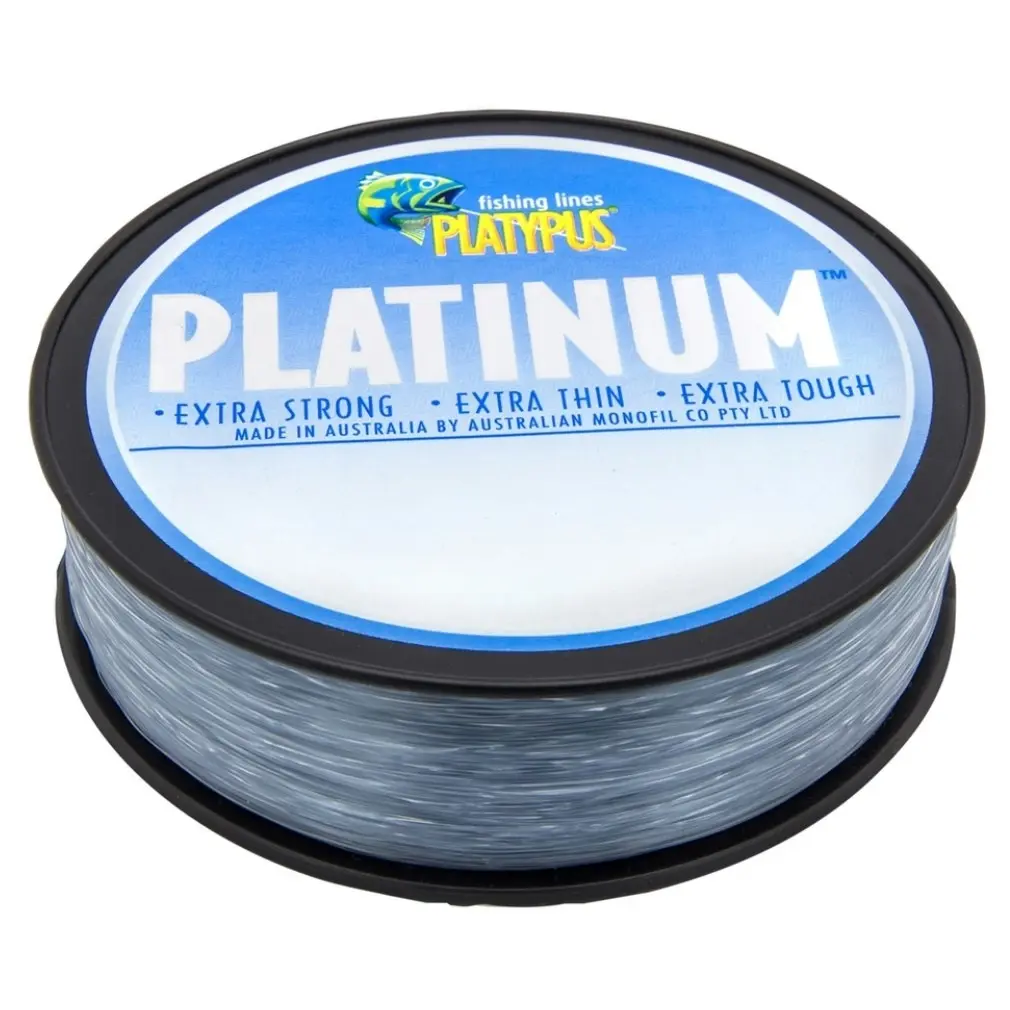 500m Spool of Platypus Platinum Monofilament Fishing Line -Aussie Made Mono Line