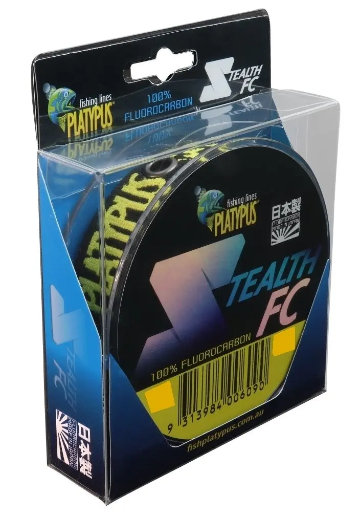 100m Spool of Platypus Stealth Fluorocarbon Fishing Leader With Line Tamer