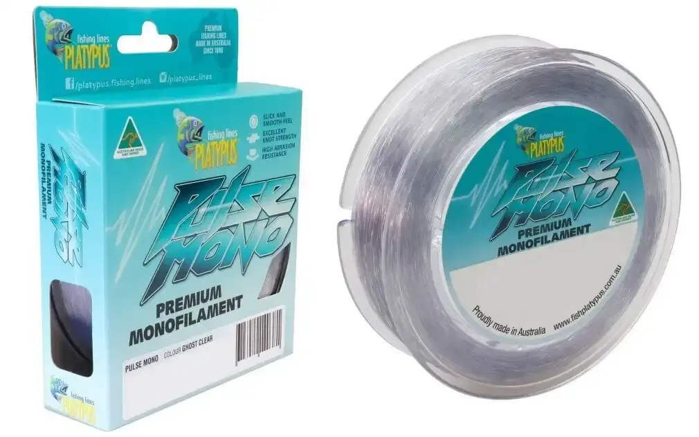 300m Spool of Platypus Pulse Mono Premium Monofilament Clear Fishing Line