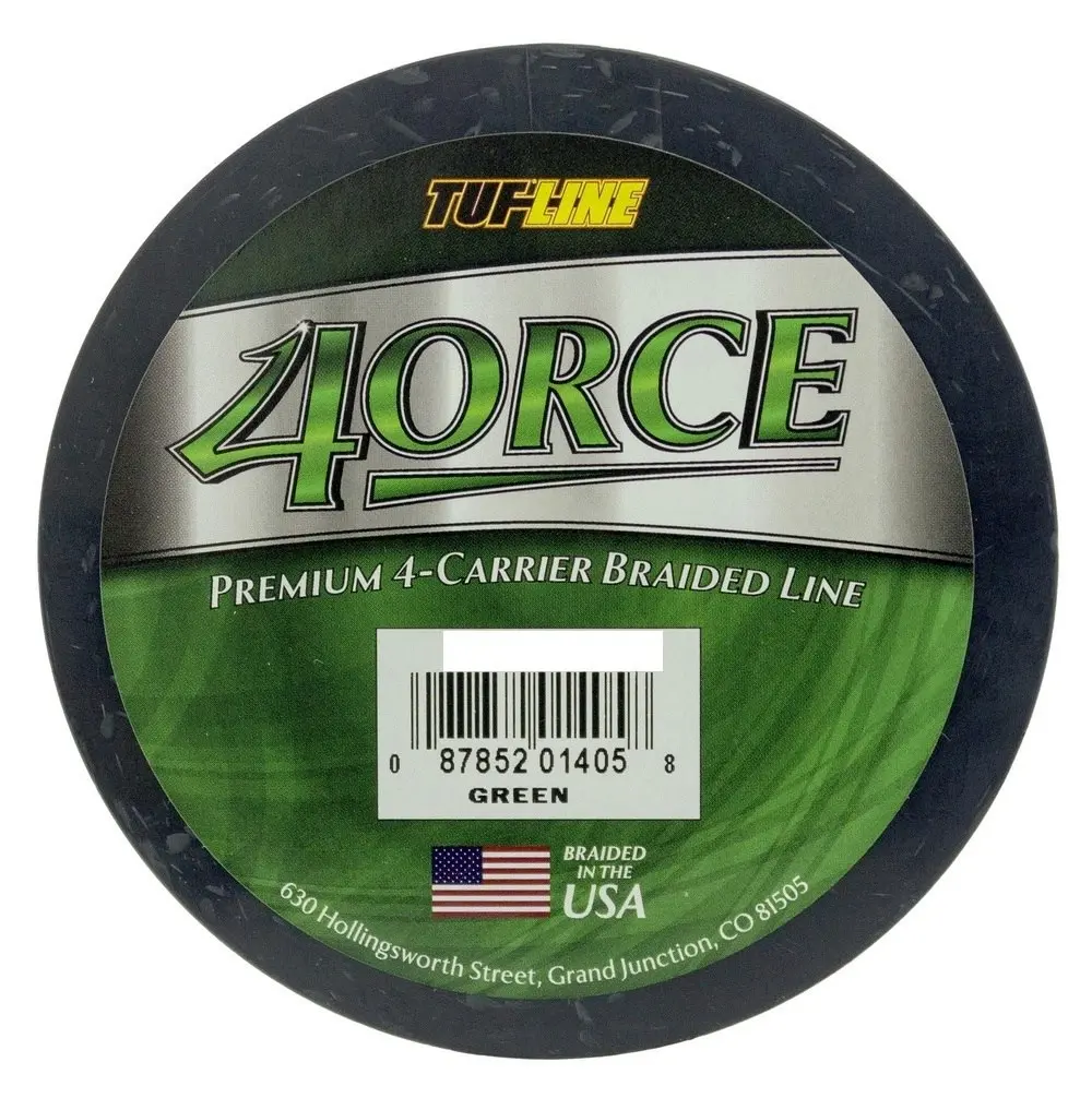 125yd Spool of Green Tuf-Line 4Orce 4 Carrier Braided Fishing Line