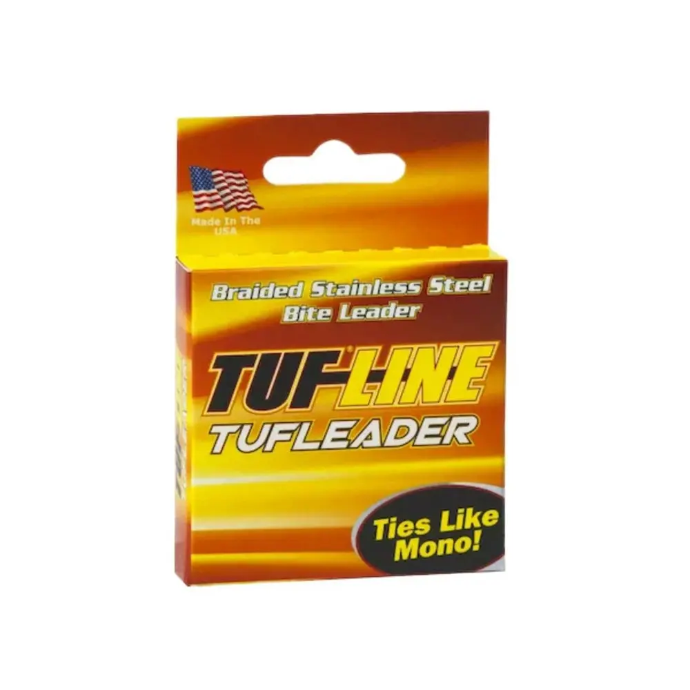 5yd Spool of Tuf-Line Braided Stainless Steel Tuf-Leader -Knottable Trace Leader