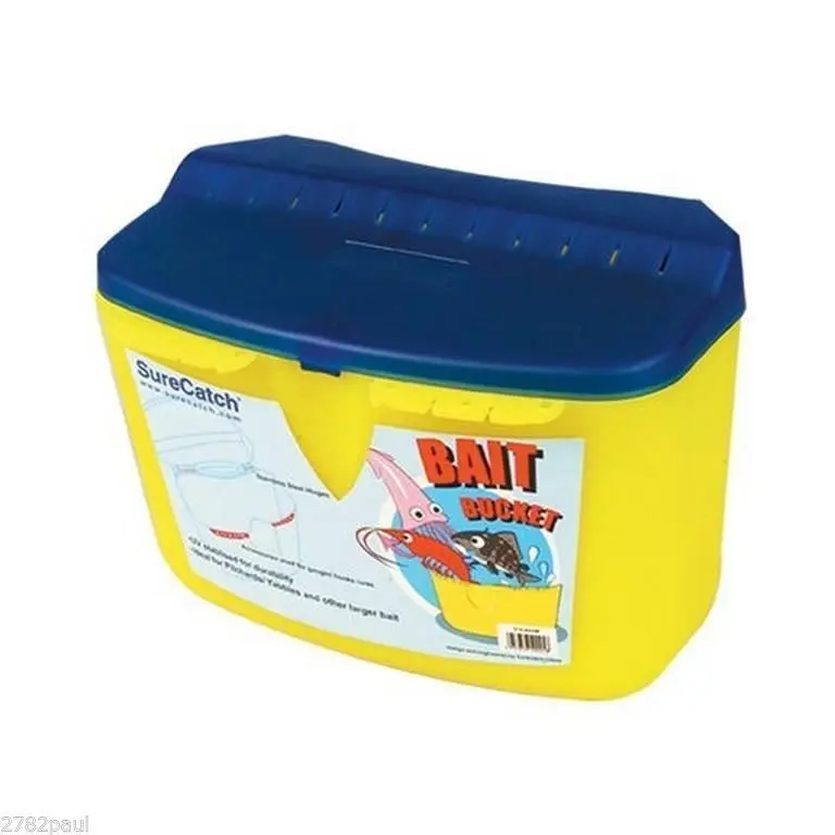 Surecatch Medium Bait Bucket with and Accessories Shelf