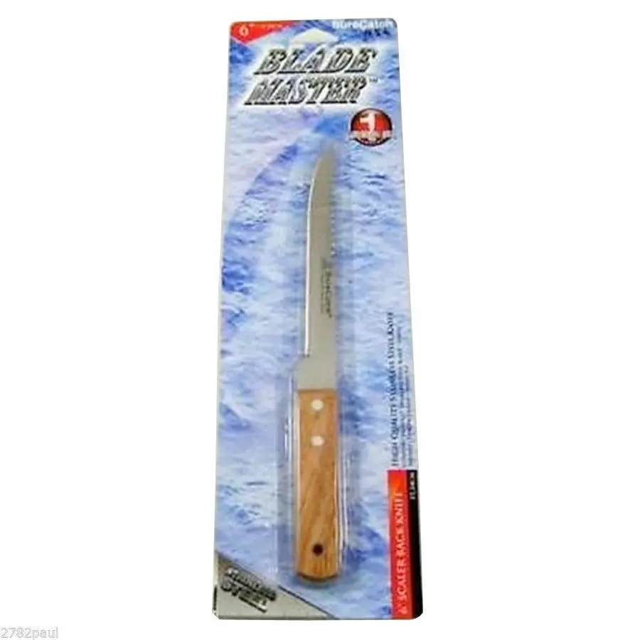 Surecatch 6 Inch Stainless Steel Scaler Back Fishing Knife