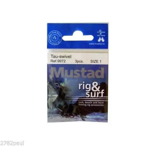 Mustad Rig and Surf Tau-Swivels 3 Pce Size 1