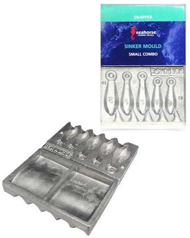 Seahorse Small Snapper Sinker Mould Combo - 1oz,2oz,3oz Snapper Sinker Mould