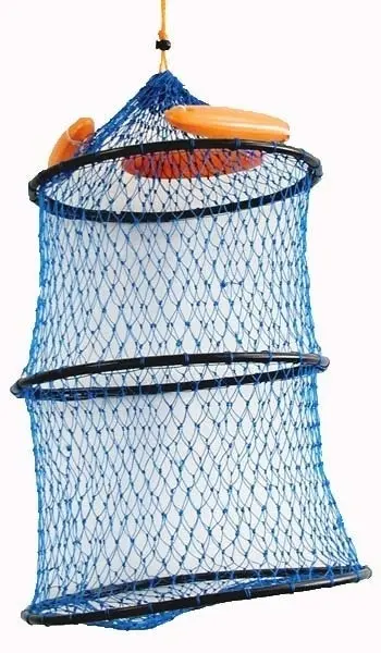 Seahorse Collapsible Floating Keeper Net With Draw Cord Closure-Poly Creel