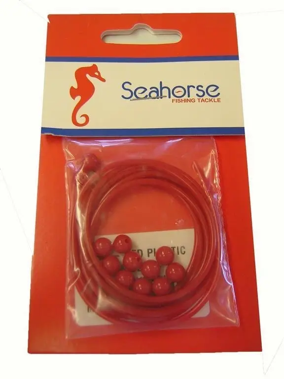 Seahorse Red Plastic Whiting Tube & Beads