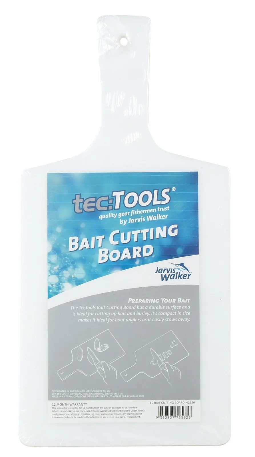 Jarvis Walker Tec Tools Bait Cutting Board - Fish Filleting Board - Bait Board