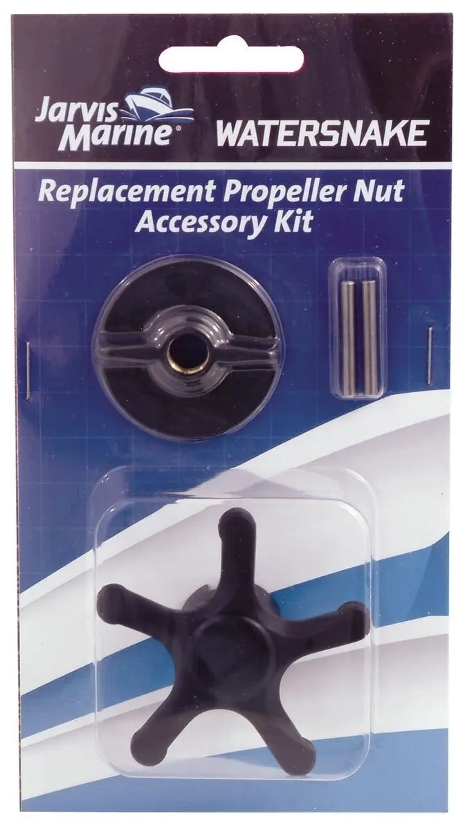 Watersnake Replacement Propeller Nut Accessory Kit - Prop Nut, Pin & Prop Nut Key Kit