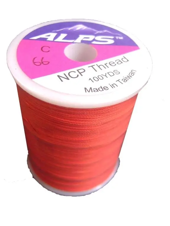 Alps 100yds of Brown/Orange Rod Wrapping Thread - Size C (0.2mm) Rod Binding Cotton