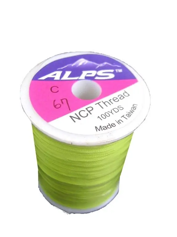 Alps 100yds Spring Green Rod Wrapping Thread-Size C(0.2mm) Rod Binding Cotton