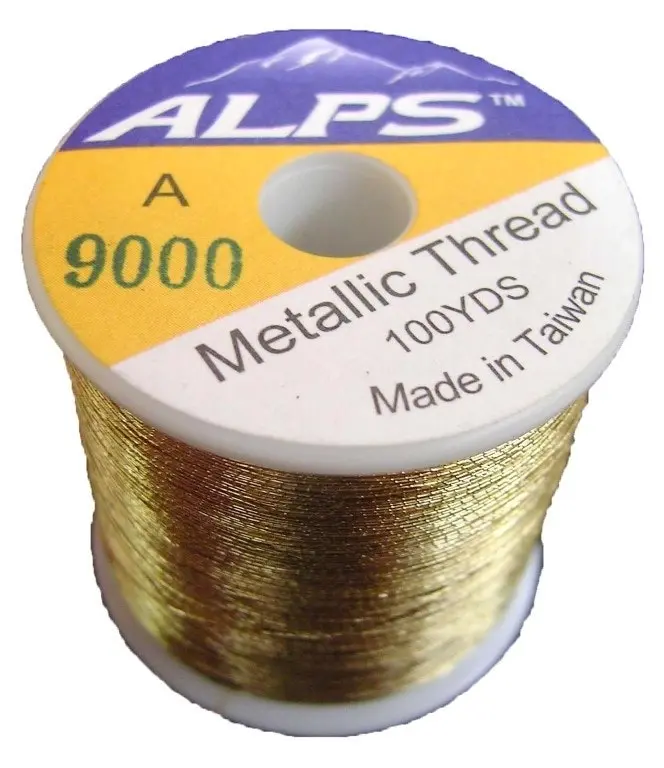 Alps 100yds of Metallic Pale Gold Rod Wrapping Thread-Size A (0.15mm) Thread