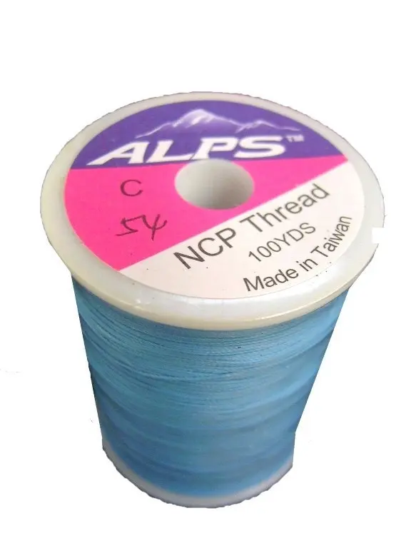 Alps 100yds of Sky Blue Rod Wrapping Thread - Size C (0.2mm) Rod Binding Cotton