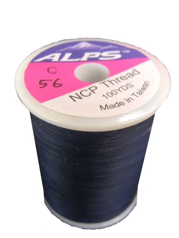 Alps 100yds of Deep Blue Rod Wrapping Thread - Size C (0.2mm) Rod Binding Cotton