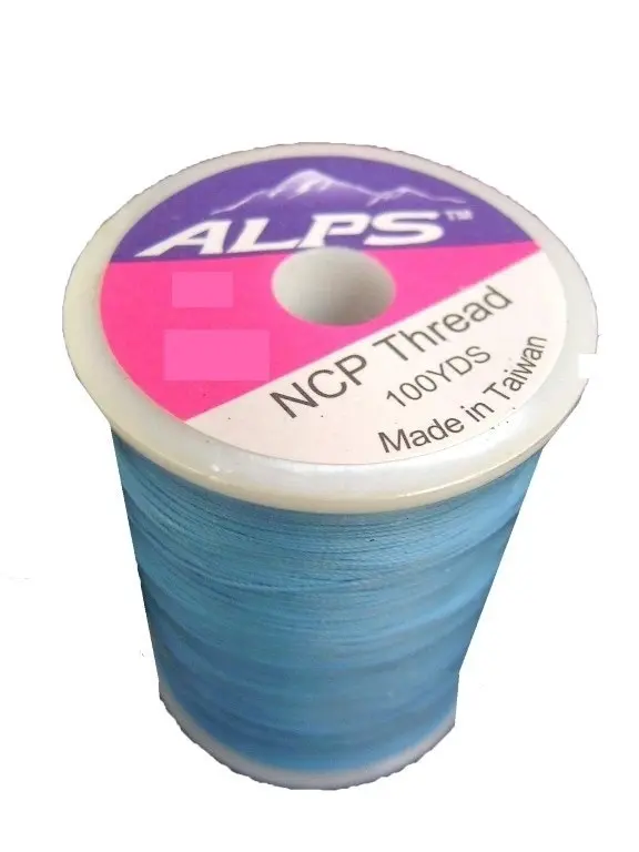 Alps 100yds of Sky Blue Rod Wrapping Thread - Size A (0.15mm) Rod Binding Cotton