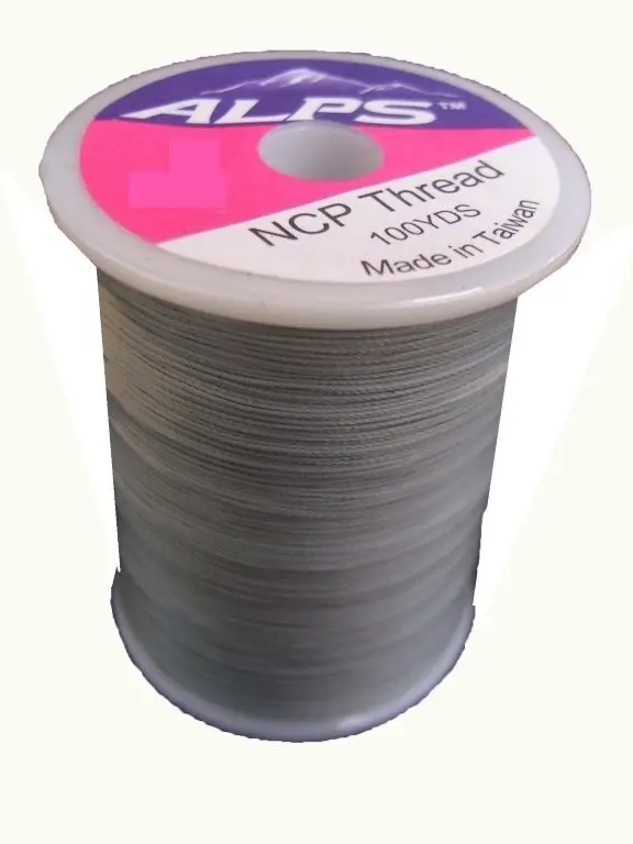 Alps 100yds of Grey Rod Wrapping Thread - Size A (0.15mm) Rod Binding Cotton