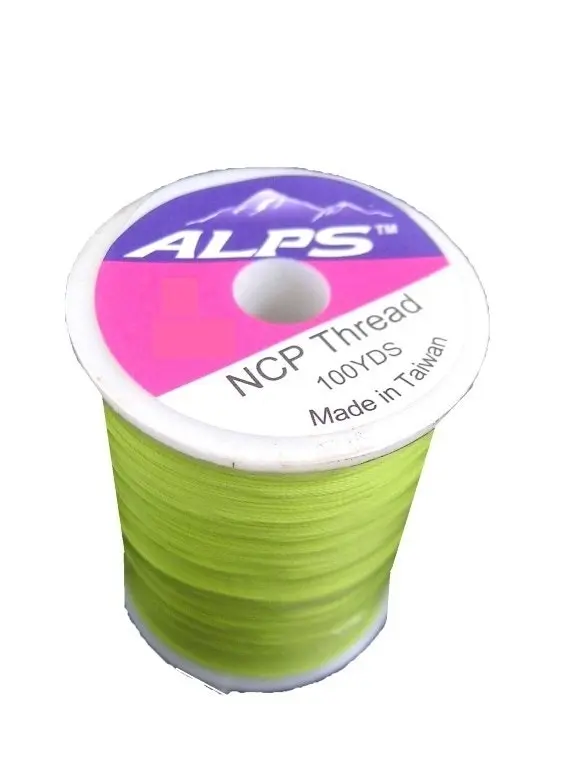 Alps 100yds of Spring Green Rod Wrapping Thread - Size A (0.15mm) Rod Binding Cotton