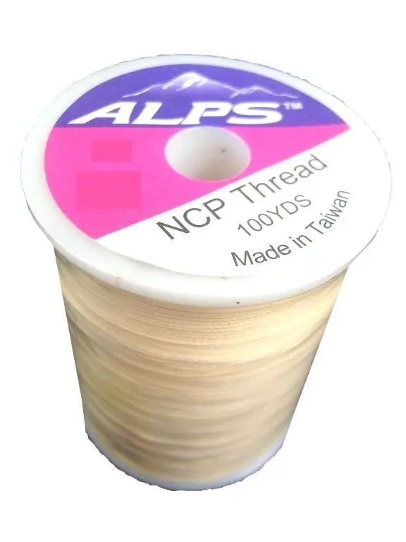 Alps 100yds of Tan Rod Wrapping Thread - Size A (0.15mm) Rod Binding Cotton