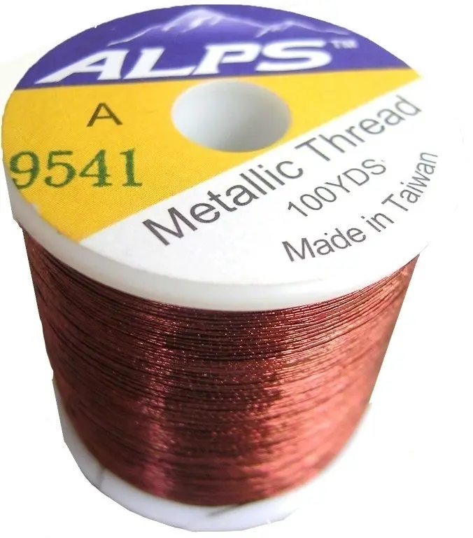 Alps 100yds of Metallic Brown Rod Wrapping Thread-Size A (0.15mm) Thread