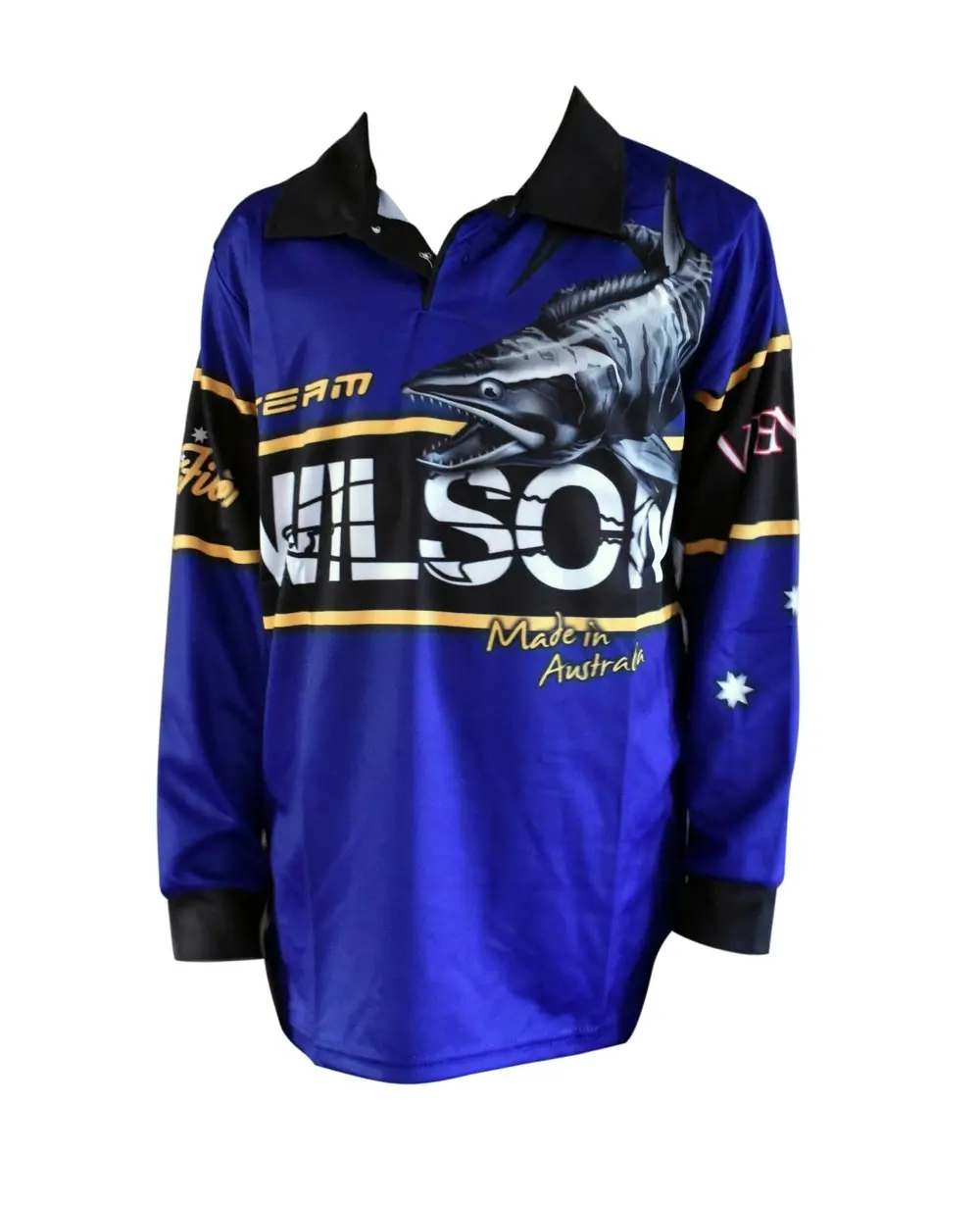 Team Wilson Kids Tournament Long Sleeve Fishing Shirt with Collar