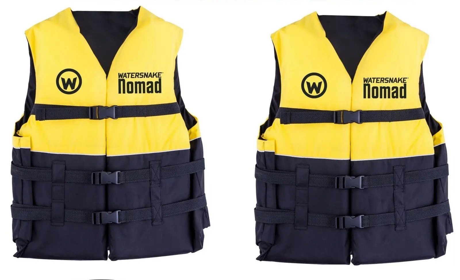 2 X Watersnake Nomad Adult or Child Life Jackets - Yellow Level 50 PFDs