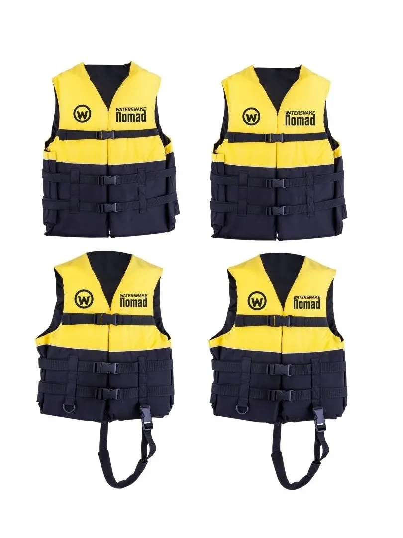 2 X Watersnake Nomad Adult or Child Life Jackets - Yellow Level 50 PFDs