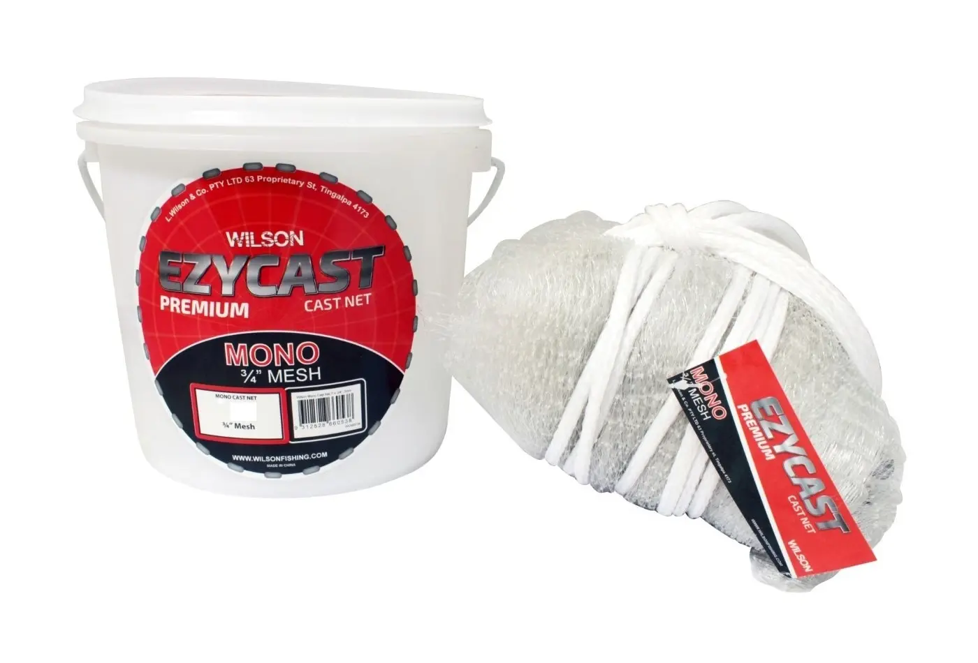 Wilson EZYCAST Mono Cast Net with 3/4 Inch Mesh Size and Bottom Pocket