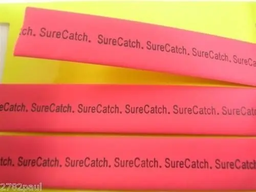 3 Packets of Surecatch Fishing Heat Shrink Tube - Red