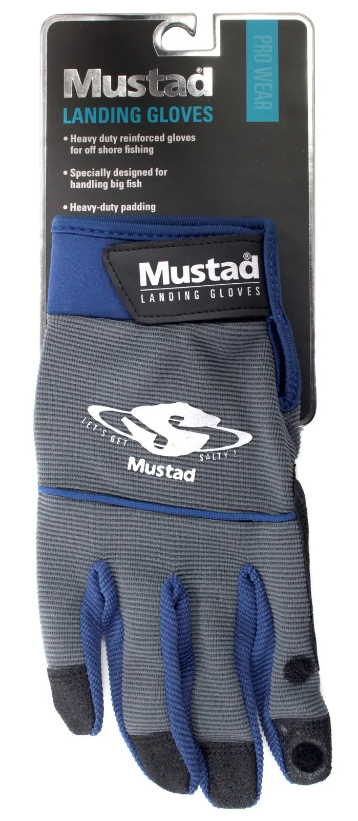 1 Pair of Mustad Heavy Duty Fish Landing Gloves - Mustad Fishing Gloves