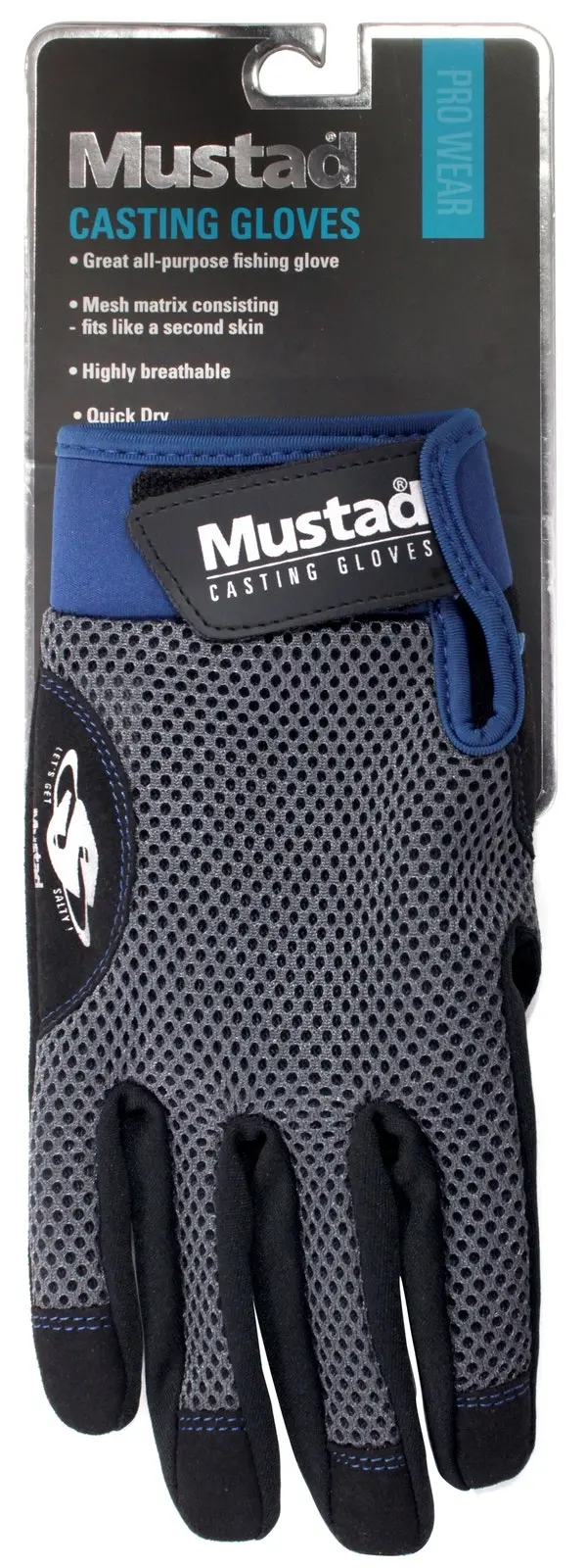 1 Pair of Mustad Casting Gloves - General Purpose Fishing Gloves