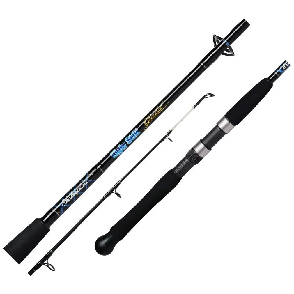 8ft Ugly Stik Gold 5-8kg Spinning Fishing Rod - 2 Piece Spin Rod