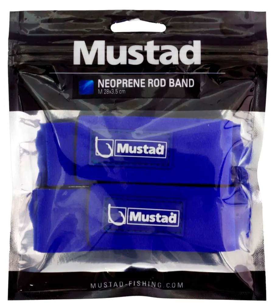 2 Pack of Mustad Neoprene Fishing Rod Wraps - Fishing Rod Bands