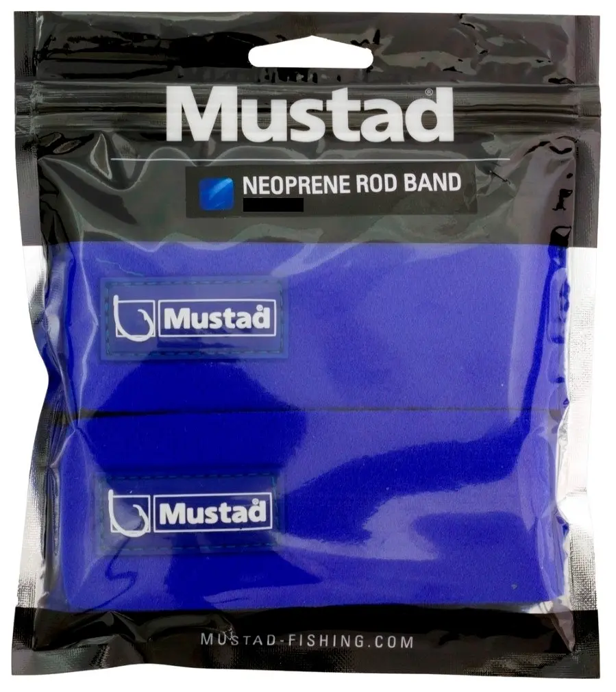 2 Pack of Mustad Neoprene Fishing Rod Wraps - Fishing Rod Bands