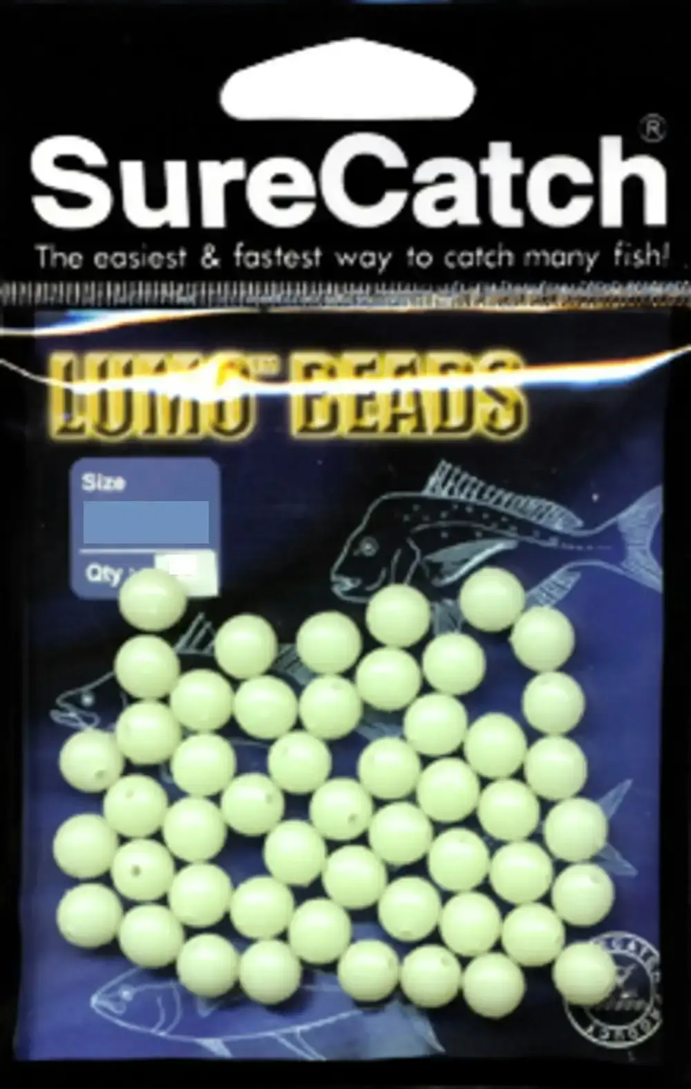 Surecatch Round Lumo Beads - Green Luminous Fishing Glow Beads