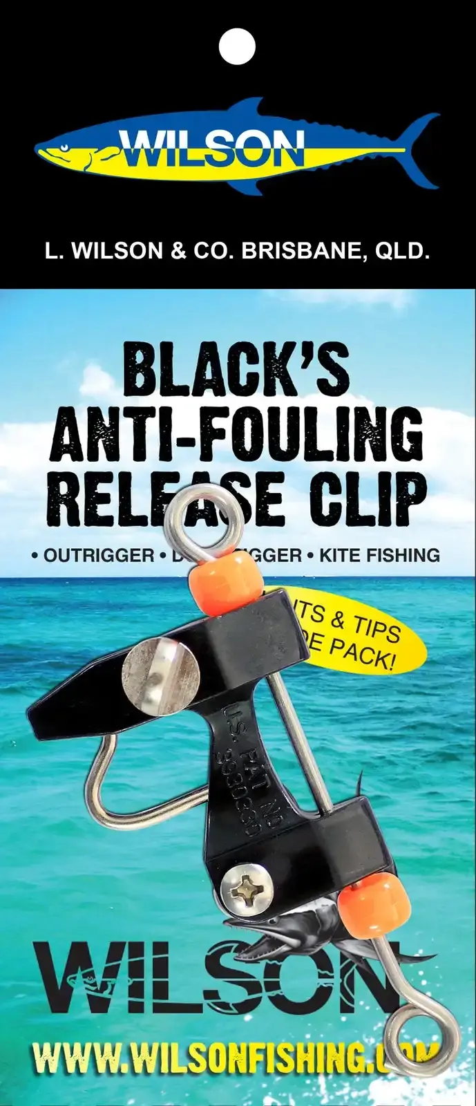 Wilson Blacks Original Anti-Fouling Outrigger Release Clip