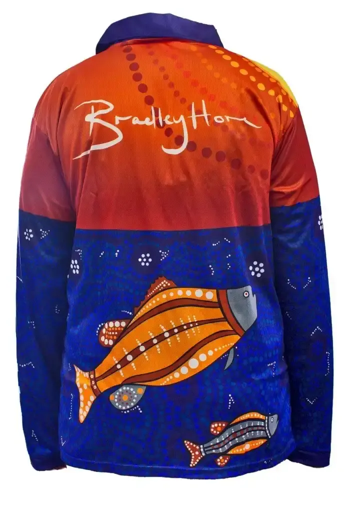 Wilson Sunset Barramundi Brad Hore Tournament Long Sleeve Fishing Shirt