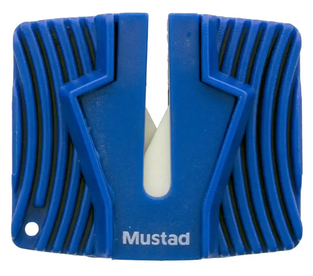 Mustad Compact Knife and Hook Sharpener with Finger Guards