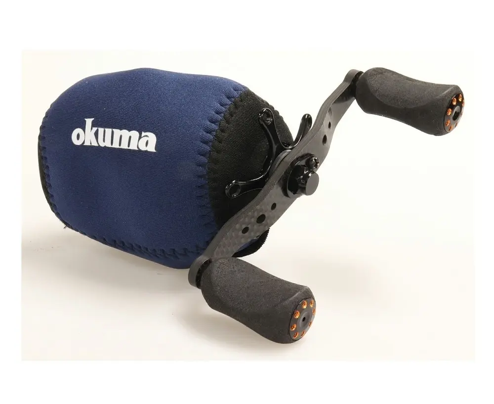 Small ARS1 Okuma Neoprene Fishing Reel Cover to Suit Baitcaster Reels