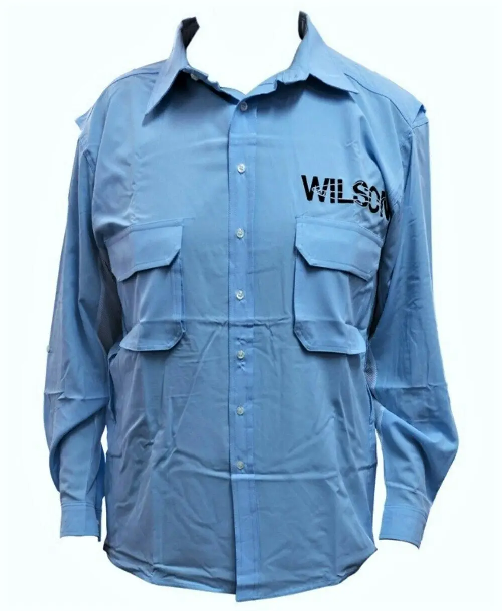 Wilson Outdoor Vented Long Sleeve Fishing Shirt - Moisture Wicking Fishing Jersey