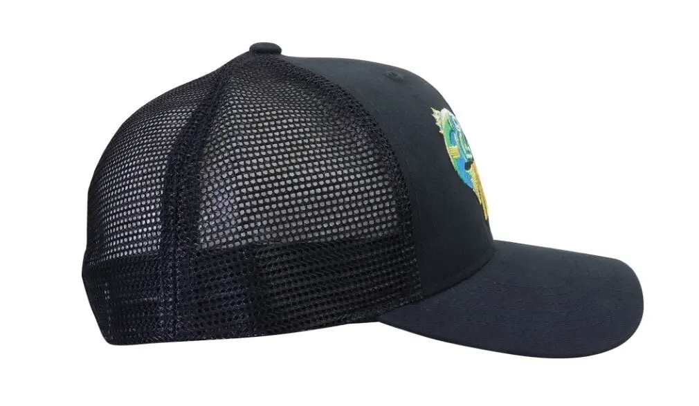 Platypus Fishing Lines Navy Blue Trucker Cap with Adjustable Snap Closure