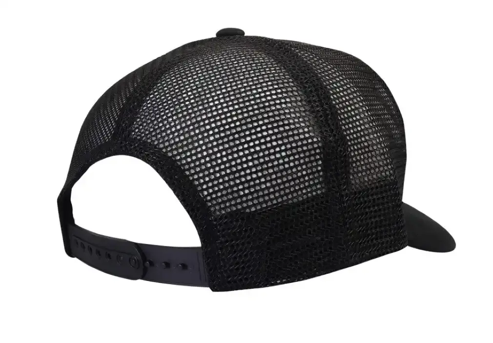 TT Fishing Black Trucker Cap with Adjustable Snap Closure