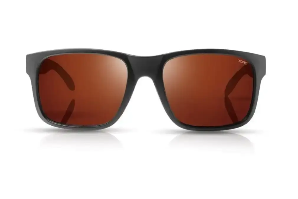 Tonic Mo Polarised Sunglasses with Glass Copper Photochromic Lens & Black Frame