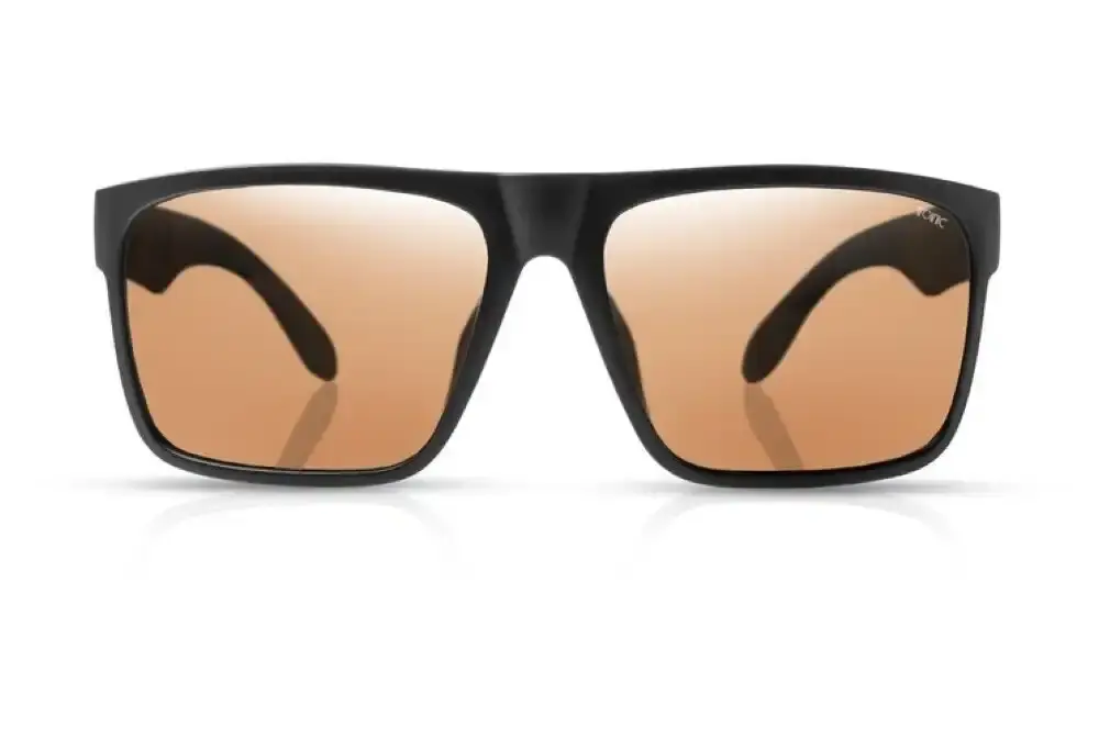 Tonic Outback Polarised Sunglasses with Glass Neon Copper Lens and Black Frame